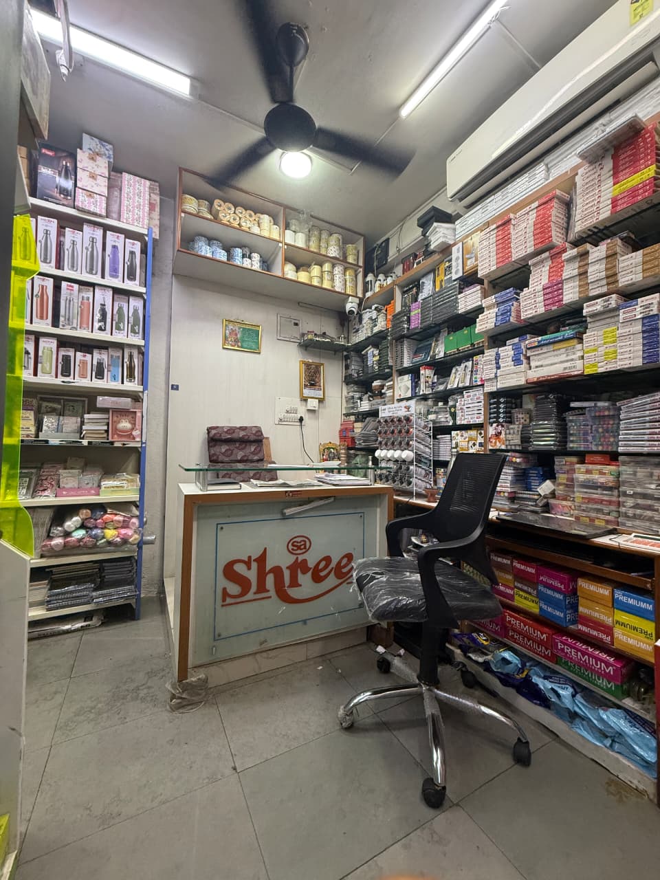 Store counter desk at Shree Marketing Associates